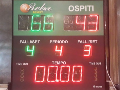 Tabellone segnapunti digitale pallavolo rosso led - Vettoriale